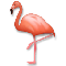 Flamingo emoji on LG